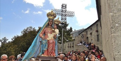 La Madonna in processione in occasione del Centenario della consacrazione della chiesa del Monte Gelbison a Maria (8 settembre 2017)