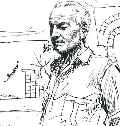 Mario Napoli, disegno di Sergio Vecchio