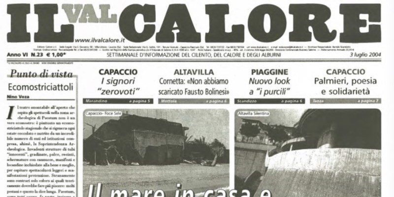 IL VALCALORE N°23 del 03/07/2004 (Anno VI)