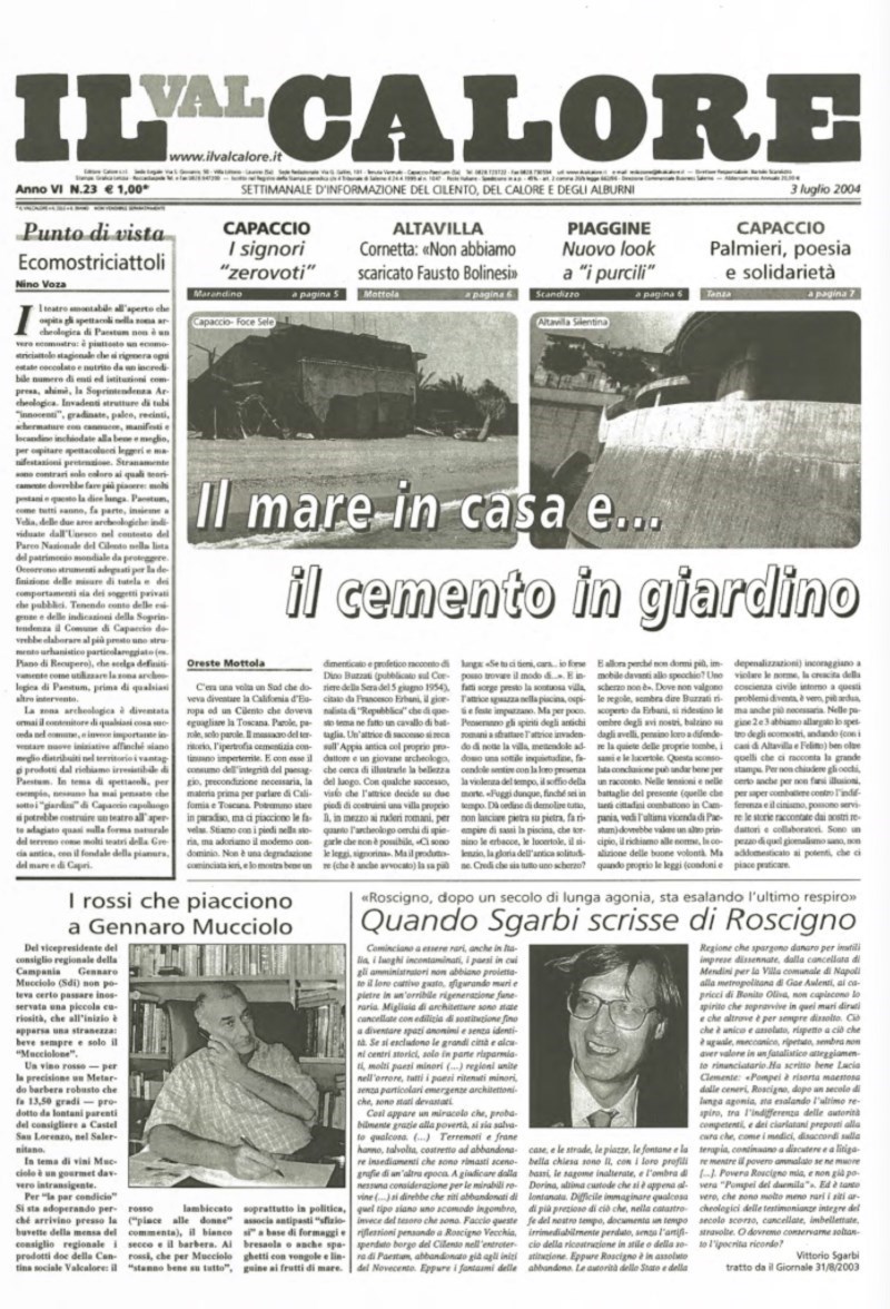 ​IL VALCALORE N°23 del 03/07/2004 (Anno VI)