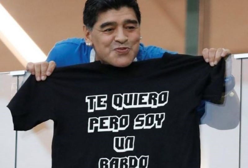 Il calciatore argentino, Diego Armando Maradona