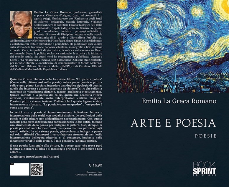 Copertina del libro di Emilio La Greca Romano "Arte e poesia".