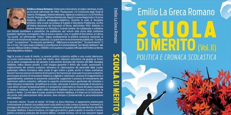 "Scuola di merito" (II Vol), il nuovo libro di Emilio La Greca Romano