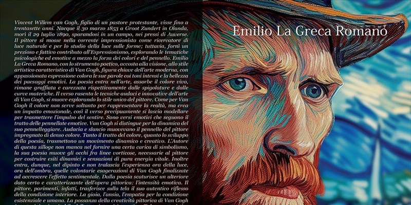 Il nuovo libro di Emilio La Greca Romano: "Van Gogh, pittore tormentato e incompreso"