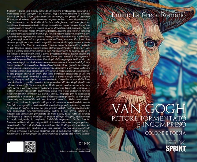 Copertina del libro "Val Gogh, pittore tormentato e incompreso" di Emilio La Greca Romano