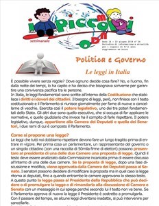 I Piccoli 2418 - Politica e governo