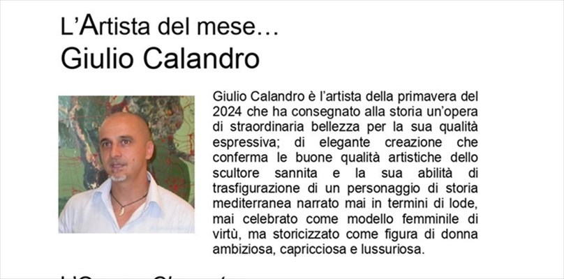 Giulio Calandro è l’artista della primavera del 2024